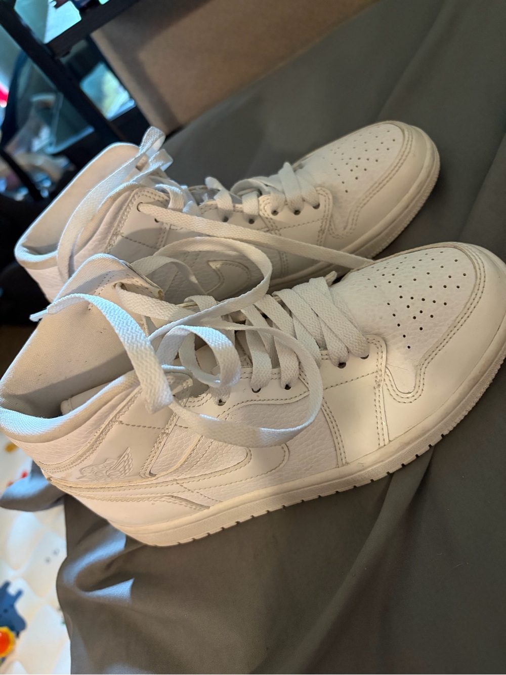 Jordan All-White Low-Top Sneakers